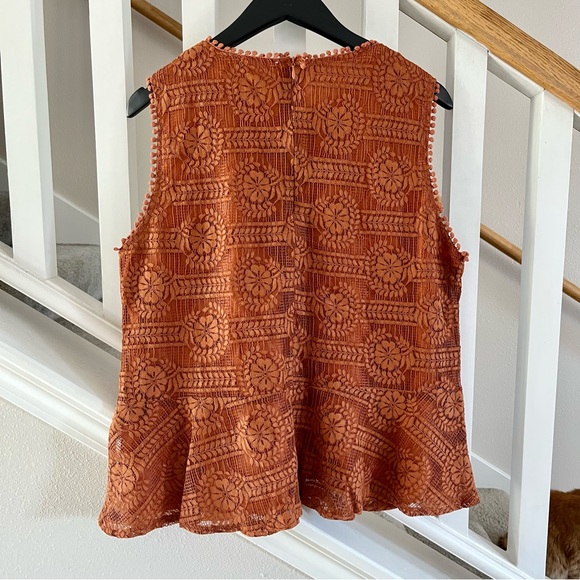 Lace Peplum Blouse - Picture 8 of 9